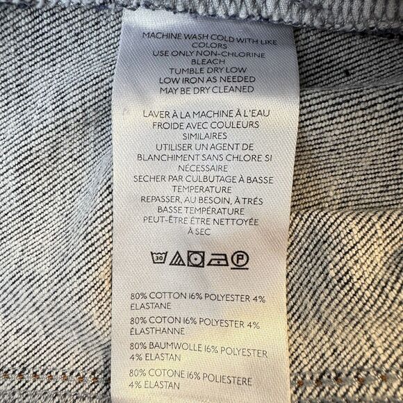 Anthropologie Pilcro Jeans Size 27 Front Seam Dark Wash Straight Leg Cropped - Picture 12 of 13